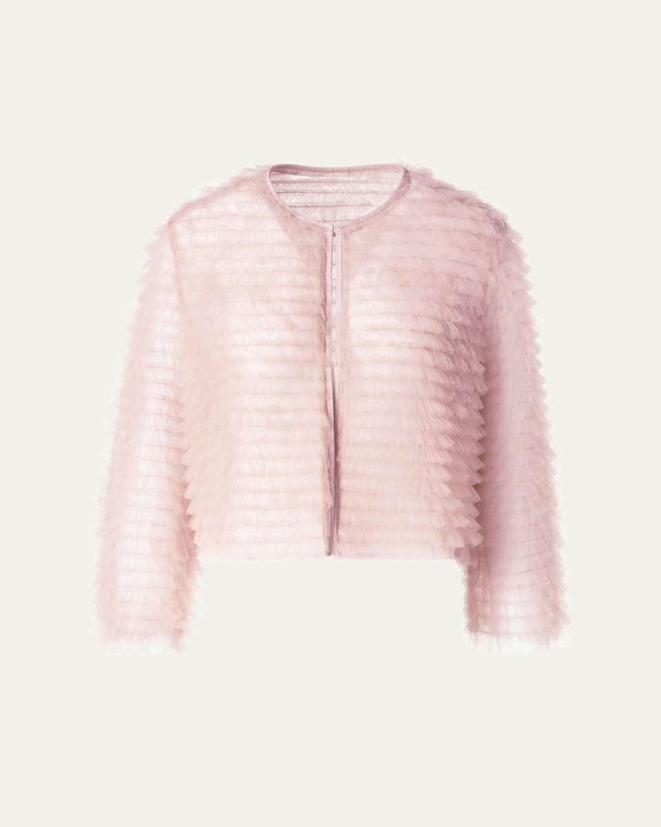 Alida Ruffle Tulle Jacket
